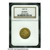 Image 3 : 1859 $5 AU58 Prooflike NGC. Very rare in strict U