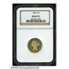 Image 3 : 1859 $5 MS63 Prooflike NGC. The single finest gra