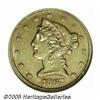 Image 1 : 1867 $5 AU55 NGC. The 1867 is a predictably chall