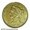 Image 1 : 1872-CC $5 AU53 PCGS. Variety 1-B, which has the 