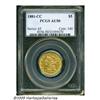 Image 1 : 1881-CC $5 AU50 PCGS. Variety 1-A. The 1881-CC is