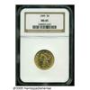 Image 1 : 1885 $5 MS65 NGC. Brilliant, frosty, and sharply 