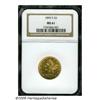 Image 1 : 1896-S $5 MS61 NGC. Very scarce in finer grades, 