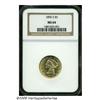 Image 3 : 1896-S $5 MS64 NGC. Brilliant and satiny. A delig