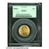 Image 1 : 1899 $5 MS63 PCGS. Well struck with exceedingly b