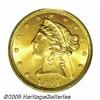Image 1 : 1901/0-S $5 MS66 PCGS. This overdate is scarce in
