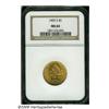 Image 3 : 1905-S $5 MS64 NGC. A scarcer branch mint issue t