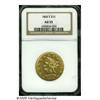 Image 3 : 1868-S $10 AU55 NGC. Except for 1875, the San Fra