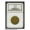 Image 3 : 1870 $10 AU53 NGC. Olive-gold surfaces with hints