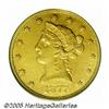 Image 1 : 1877 $10 AU50 PCGS. The 1877 has one of the lowes