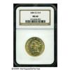 Image 3 : 1884-CC $10 MS60 NGC. A boldly struck 1884-CC Eag