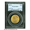 Image 1 : 1889-S $10 MS62 PCGS. A lustrous lime-gold exampl