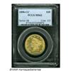 Image 3 : 1890-CC $10 MS62 PCGS. Brilliant and frosty. Virt