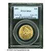 Image 1 : 1892 $10 MS63 PCGS. The 1892 ten dollar had a min