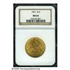 Image 1 : 1901 $10 MS64 NGC. Potent luster and a sharp stri