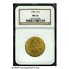 Image 1 : 1905 $10 MS63 NGC. Rich lime and peach hues grace