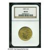 Image 3 : 1909 $10 MS65 NGC. Delicate olive-gold iridescenc