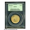 Image 1 : 1910-D $10 MS63 PCGS. Deep and original apricot-g