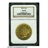 Image 1 : 1852 $20 AU58 NGC. This early Double Eagle has am