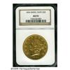 Image 1 : 1854 $20 Small Date AU55 NGC. The wingtips and ha