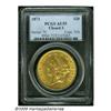 Image 1 : 1873 $20 Closed 3 AU55 PCGS. The Closed 3 is the 