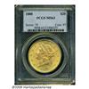 Image 1 : 1888 $20 MS63 PCGS. A scarce Type Three Double Ea