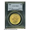 Image 3 : 1888 $20 MS63 PCGS. A scarce Type Three Double Ea