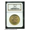 Image 1 : 1889 $20 MS62 NGC. The design elements are sharpl