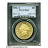 Image 3 : 1892-CC $20 MS62 PCGS. Quite frosty with typicall