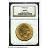 Image 1 : 1893 $20 MS62 NGC. Bright surfaces display a yell