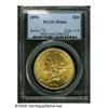 Image 3 : 1894 $20 MS64 PCGS. Fully struck with lovely sati
