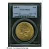 Image 1 : 1899-S $20 MS62 PCGS. An attractive example with 