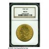 Image 1 : 1904 $20 MS63 NGC. Fully struck and highly lustro