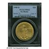 Image 1 : 1908-D $20 No Motto MS62 PCGS. Matte-like surface