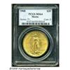 Image 1 : 1908 $20 Motto MS64 PCGS. Well struck, the rich g