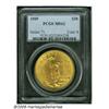 Image 1 : 1909 $20 MS62 PCGS. Lustrous surfaces reveal an o