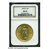 Image 1 : 1909/8 $20 MS60 NGC. A very popular coin due to i