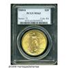 Image 1 : 1909/8 $20 MS63 PCGS. Well detailed with subtle l