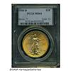 Image 1 : 1910-D $20 MS64 PCGS. Amazingly rich apricot-oran