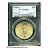Image 1 : 1910-S $20 MS64 PCGS. Well struck with bright, fr