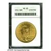 Image 1 : 1914 $20 MS63 ANACS. Well struck with rich color 