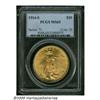 Image 1 : 1914-S $20 MS65 PCGS. Brilliant and sharply struc