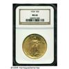 Image 1 : 1924 $20 MS66 NGC. Intricately detailed on each s