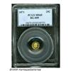 Image 1 : 1871 25C Liberty Round 25 Cents, BG-809, Low R.4,