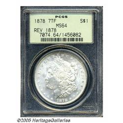 1878 7TF S$1 Reverse of 1878 MS64 PCGS. Brilliant