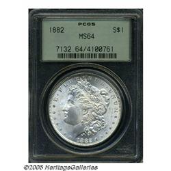 1882 S$1 MS64 PCGS. Most Mint State 1882 dollars 