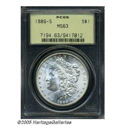 1889-S S$1 MS63 PCGS. The 1889-S dollar is readil