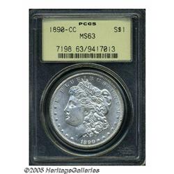 1890-CC S$1 MS63 PCGS. Mint State 1890-CC dollars