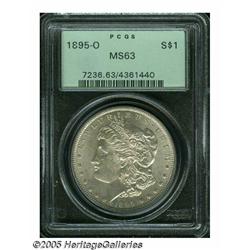 1895-O S$1 MS63 PCGS. Nearly unobtainable in stri