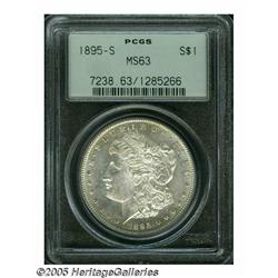 1895-S S$1 MS63 PCGS. Produced in limited numbers